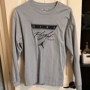 Nike Men's Blue Long Sleeve Tee